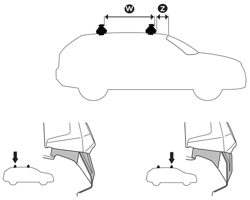 Bagażnik dachowy Toyota Corolla Cross bez relingów